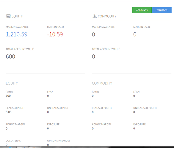 funds dashboard