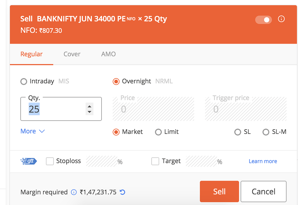 Margin confusion in Kite normal and basket order General Trading