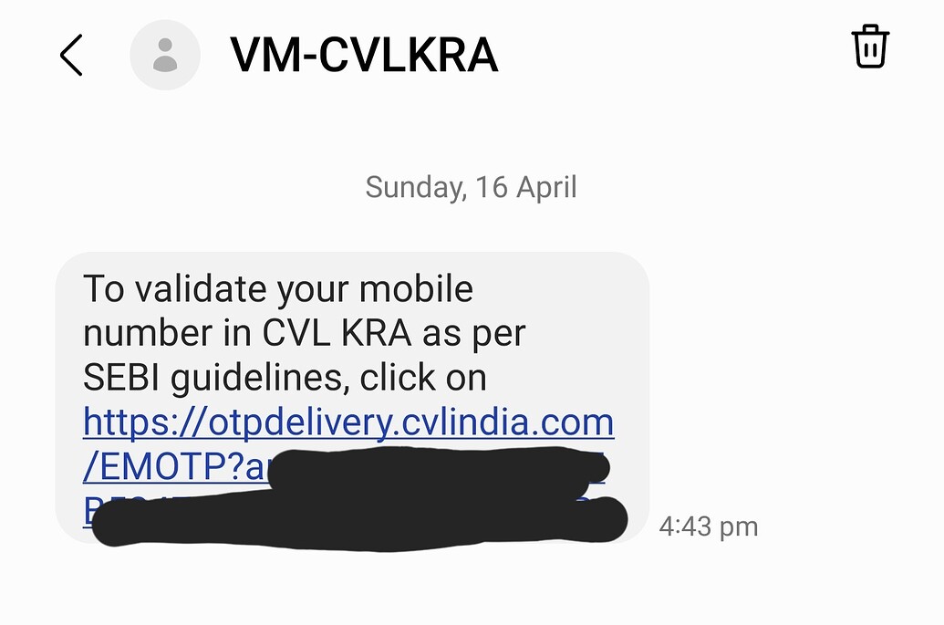 Received some CVL KRA message General Trading Q A by Zerodha All