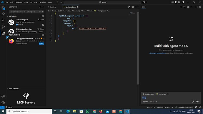 Vscode error