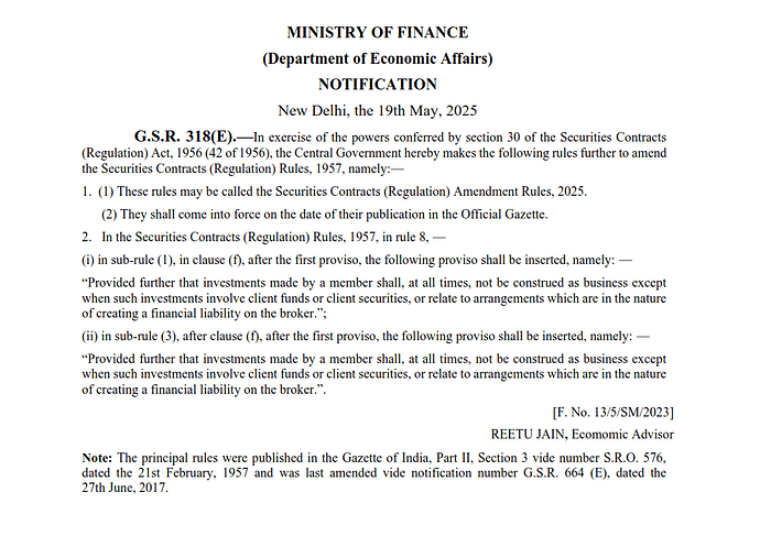 Good news for brokers from Finance Ministry