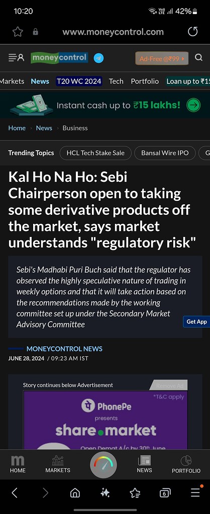 Sebi on weekly options Sebi on weekly options