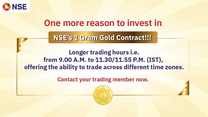 NSE Gold Contract Timings
