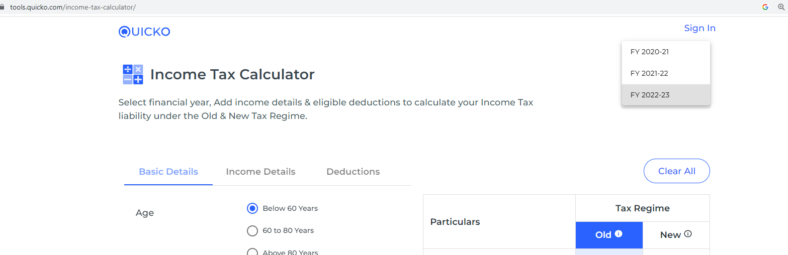 calculation of tax under new regime fy 23 24