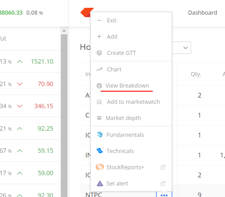 How to see holding period of our stocks in Zerodha Zerodha Trading