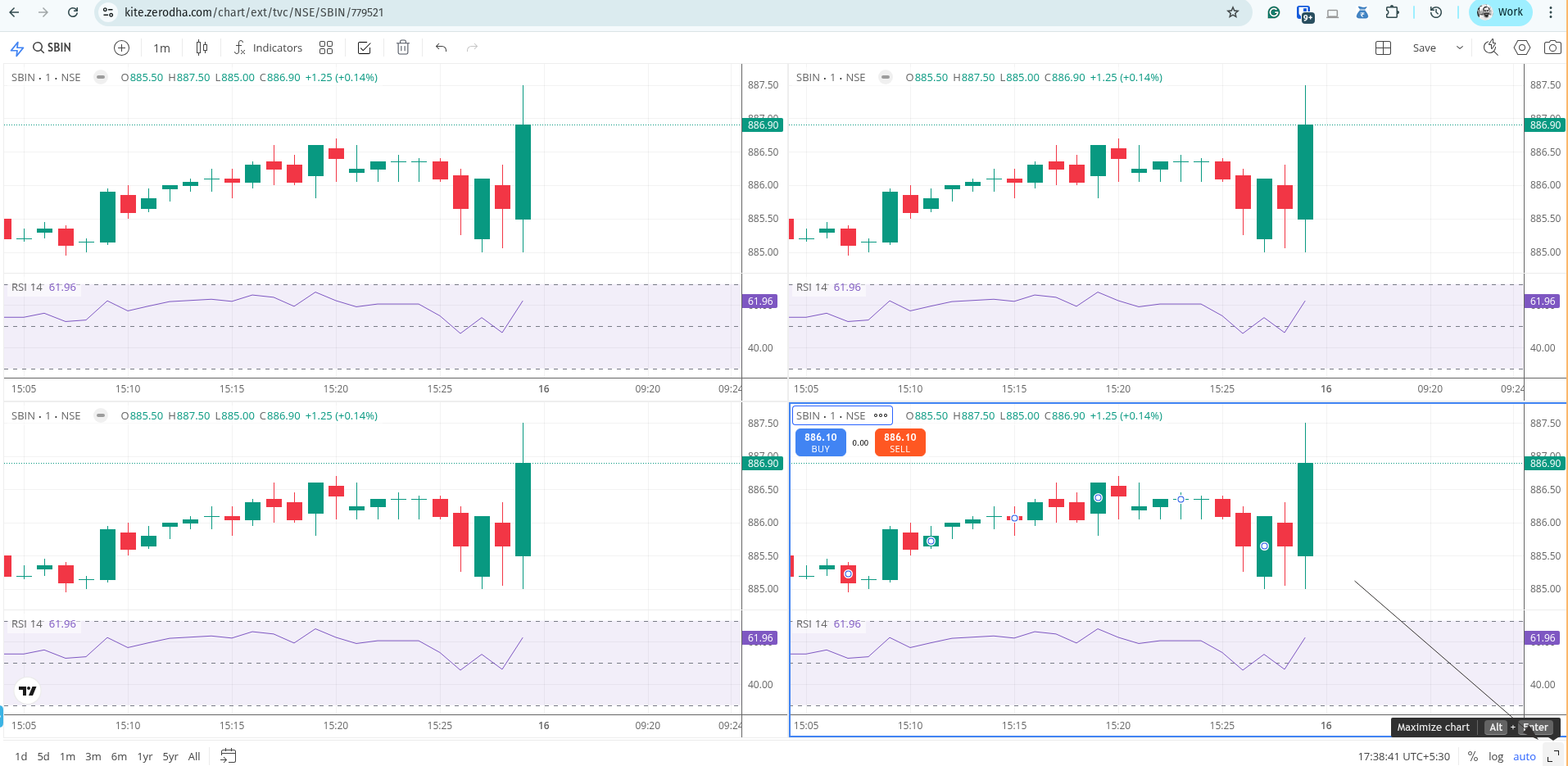 Reg Removed Feature of Trading View Chart - Trading