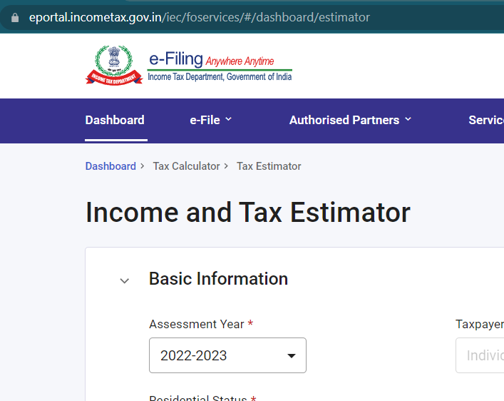 how-to-enter-capital-loss-in-tax-estimator-of-income-tax-website