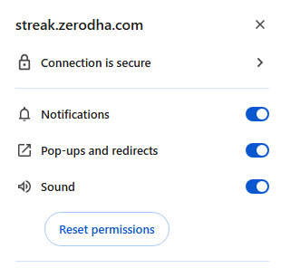 Browser notification 1